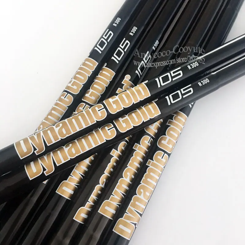 Новые металлические клюшки Динамический вал золото 105 R300 Гибкий Стальной Вал 0 370
