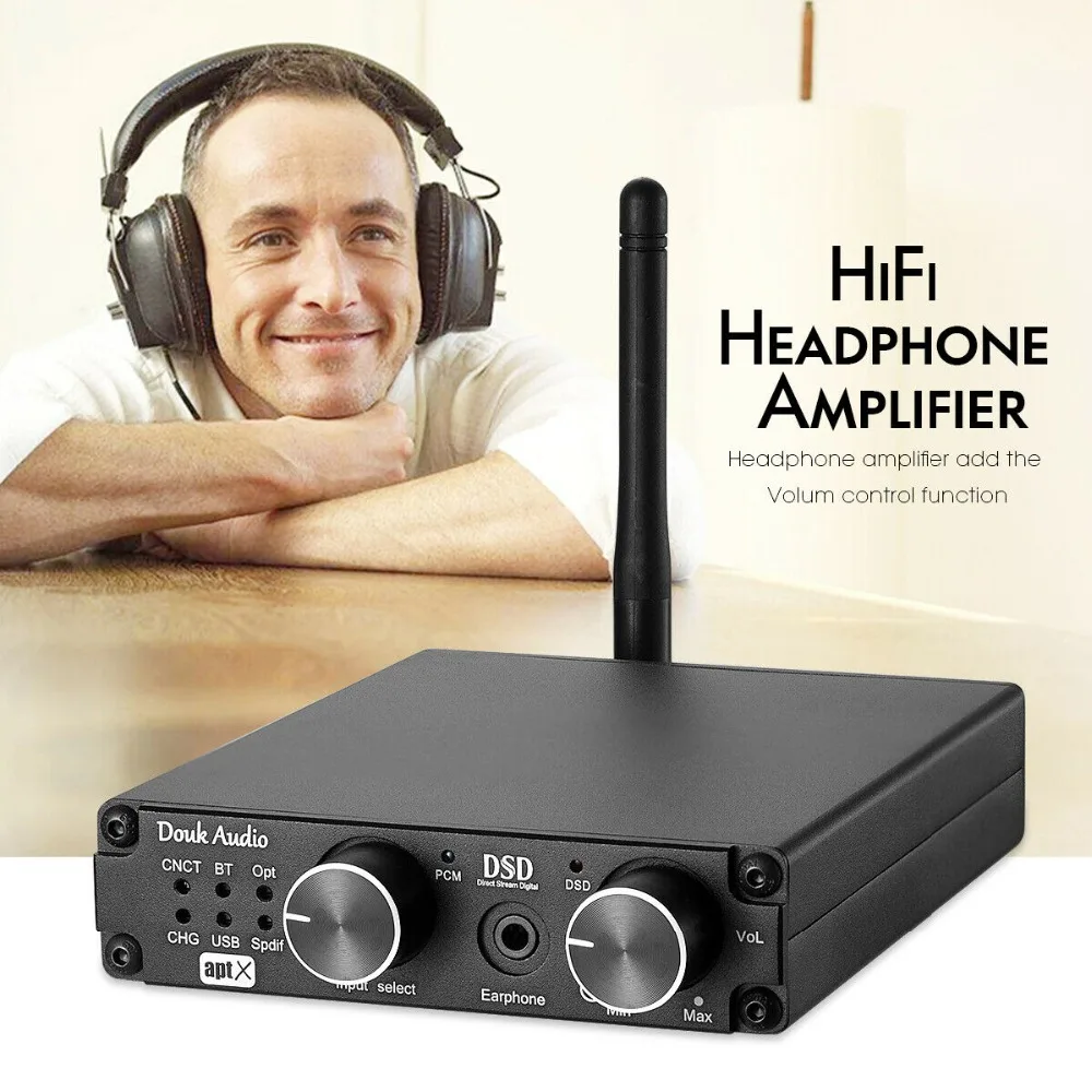 Мини Bluetooth 5,0 USB XMOS DAC DSD256 PCM384K Декодер Усилитель для наушников приемник APTX DSD