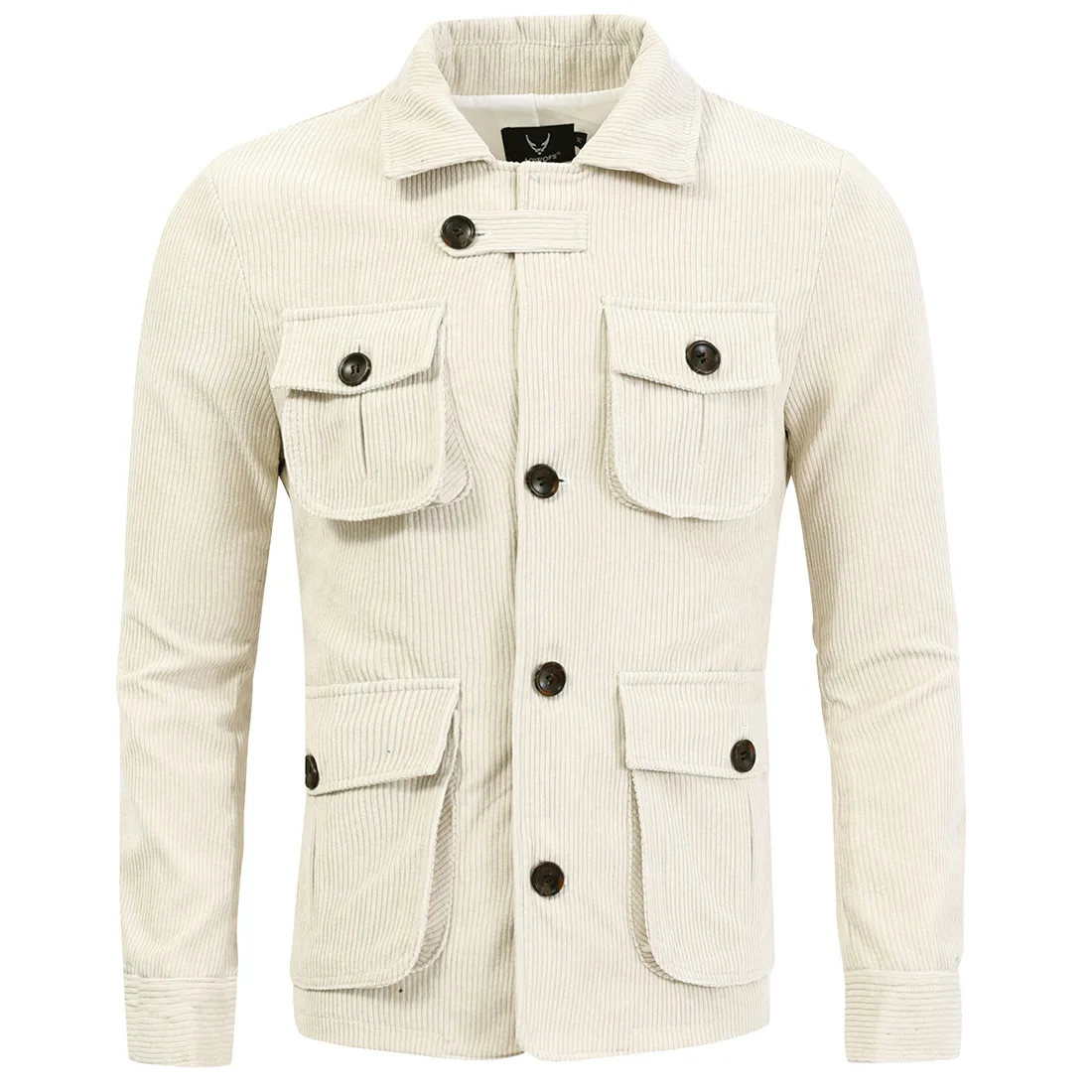 

2021 Autumn Men's Stereo Pocket British Style Corduroy Jacket Large Size