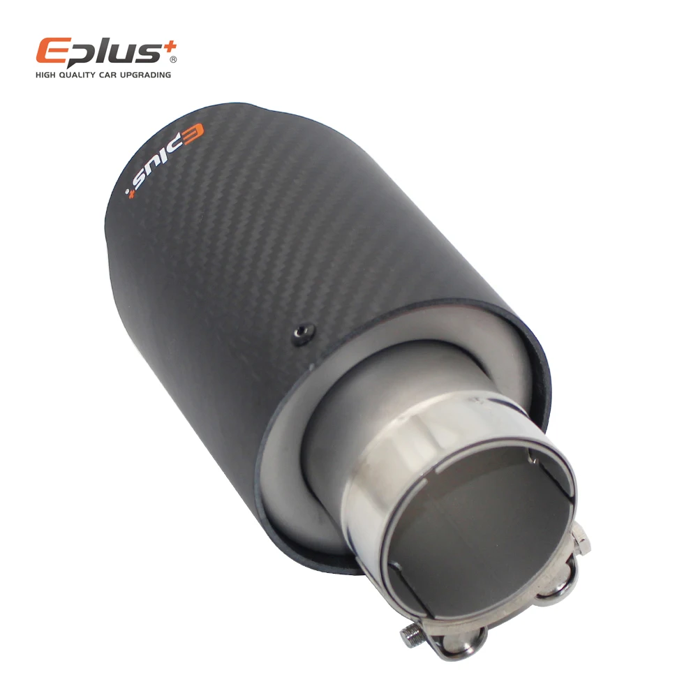 EPLUS Автомобильная матовая углеродная выхлопная система глушитель наконечник