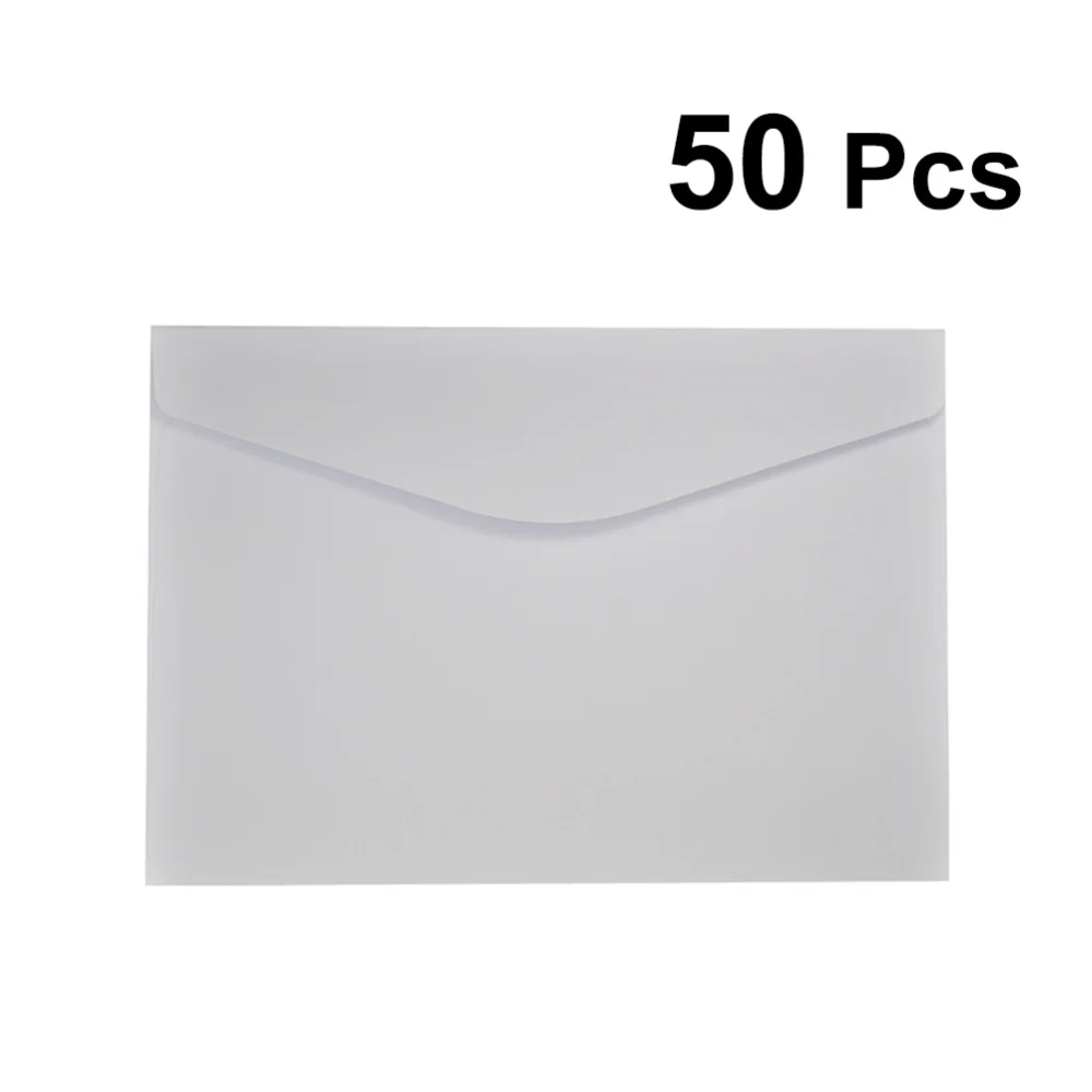 

50 Pcs 23x16cm White Invitations Postcard Envelope for Writing Letters