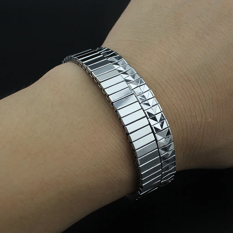 Hapiship 2018 Новый Топ 7 мм 9 ширина 17 см длина женский мужской эластичный браслет из