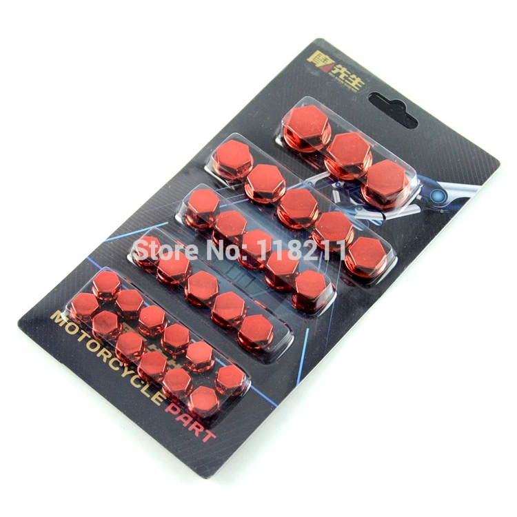 Рамки для мотоциклов 30 шт. пластиковые болты декоративные крышки Yamaha Kawasaki Honda