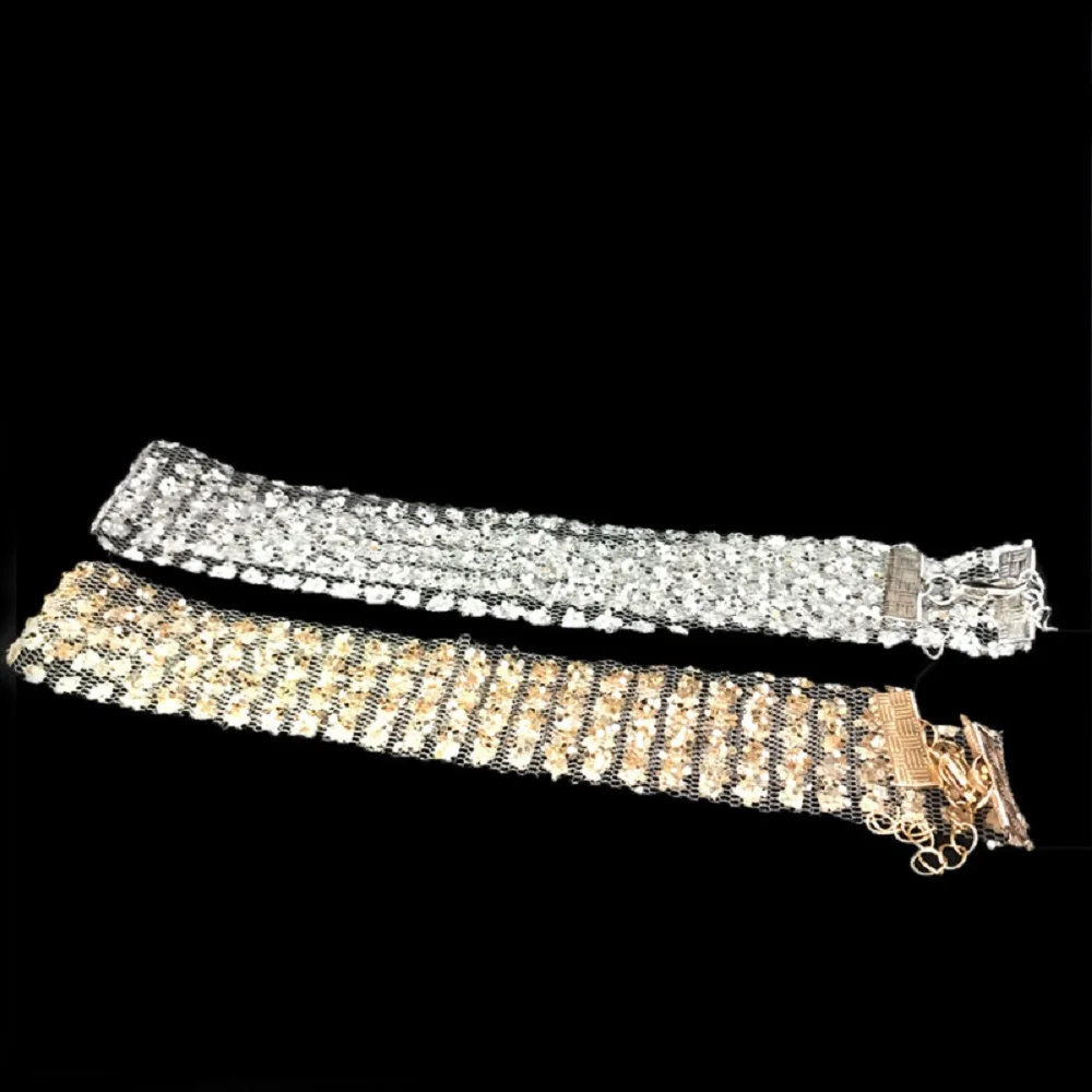 Корейская версия хит продаж сетка марля супер флеш-колье сексуальная Дикая мода