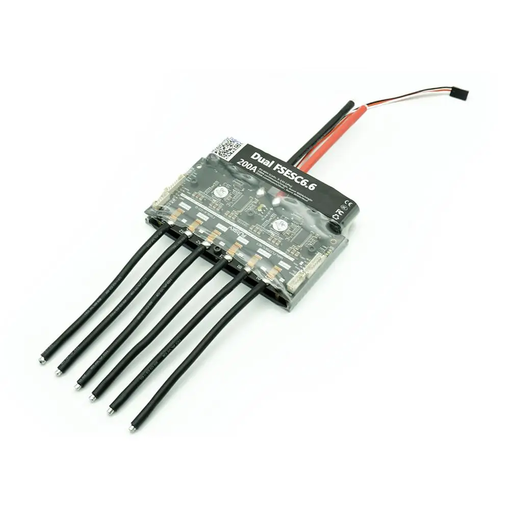200A Esc для электрической доски для серфинга Радиоуправляемый автомобиль Дрон E-Bike Dual fesc6.6 на основе VESC6 с алюминиевым радиатором