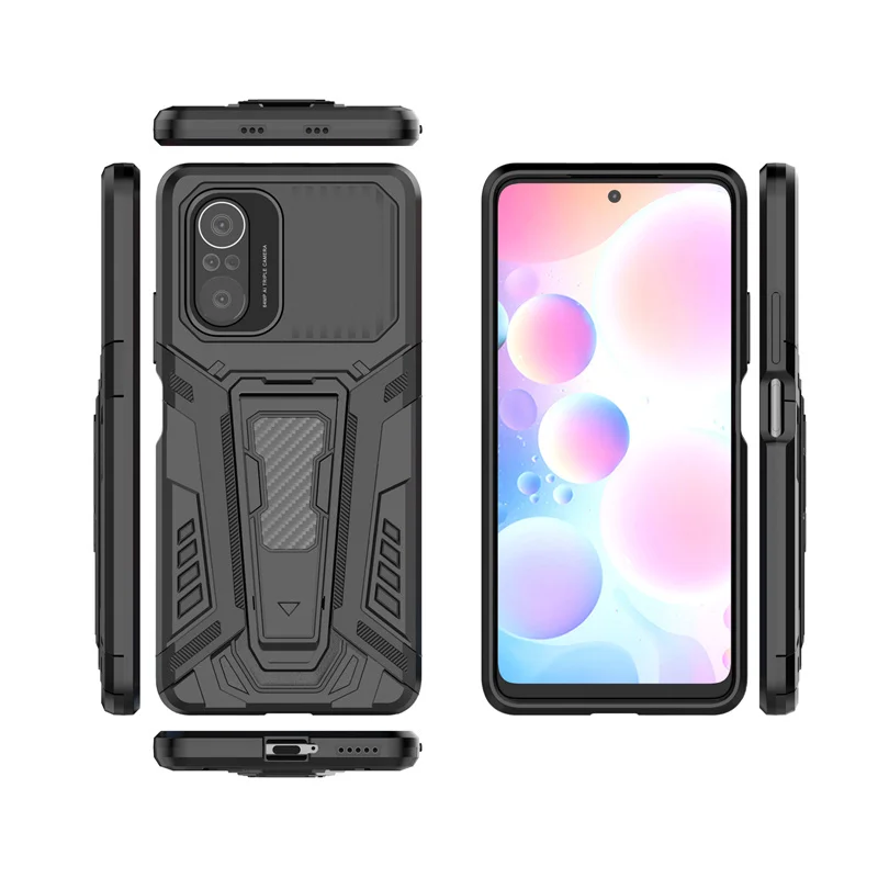 magnetic holder case for xiaomi poco f3 cover for poco f3 capas pc kickstand cover for poco x3 pro f3 redmi note 10 pro fundas free global shipping
