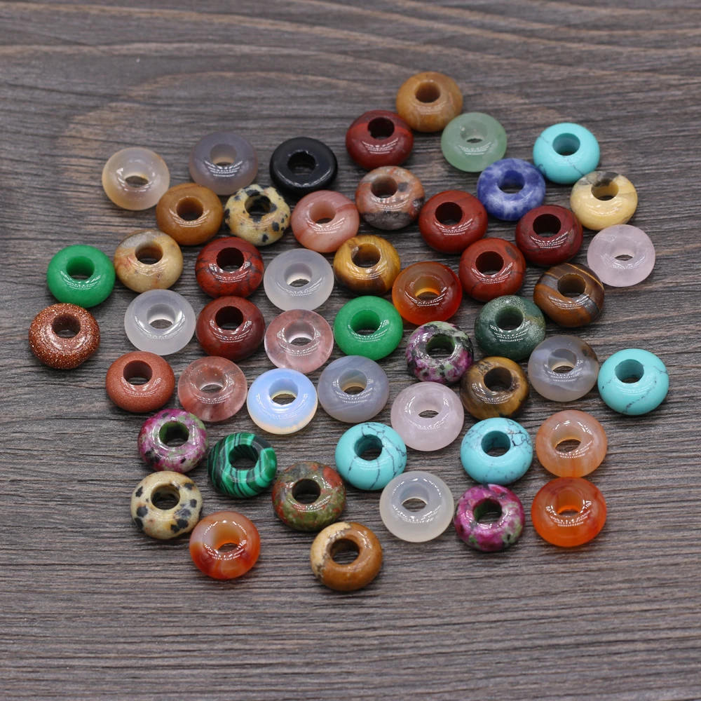 

10Pcs Natural Stone Beads Semi-Precious Loose Bead For Jewelry Making DIY Necklace Anklet Bracelet Earrings Accessory