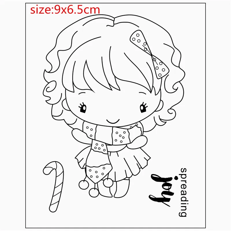 Девушка слова резиновые силиконовые прозрачные штампы для скрапбукинга тампоны