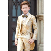 baby boy wedding dress suit jacket formal for children performing catwalk handtailor tuxedo