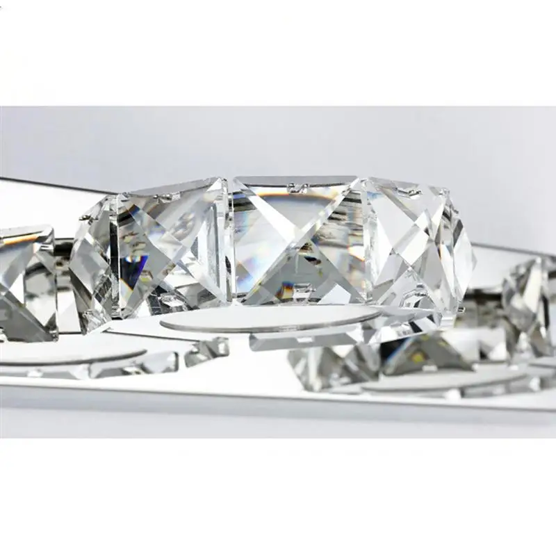 

Luxurious Crystal Square 6W Bathroom Light Fixtures Led Bath Vanity Wall Sconces Light Bedroom Hallway Sconce Indoor Wall Lamp
