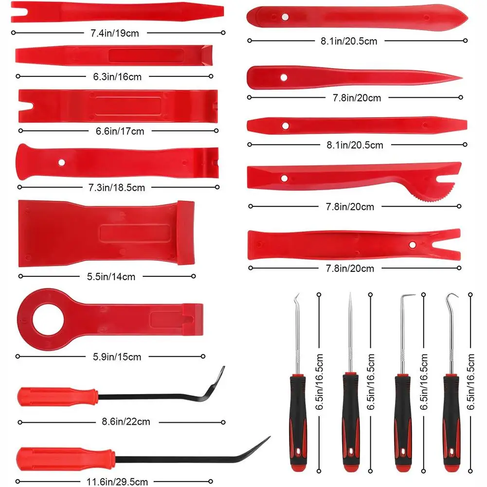 

38 Pcs/set Car Audio Repair Tool Car Clip Rivet Fasteners Door Panel Trim Removal Interior Disassembly Auto Pry Removal Tool