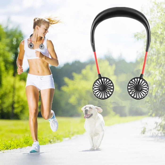 

Sports Hanging Neck Fan USB Portable Fan Hands-free Outdoor Mini Portable Sports Fan 3 Gears Usb Air Conditioner
