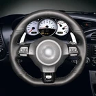 Черная искусственная кожа Чехол рулевого колеса автомобиля для Volkswagen Golf 6 GTI MK6 VW Polo GTI Scirocco R Passat CC R-Line