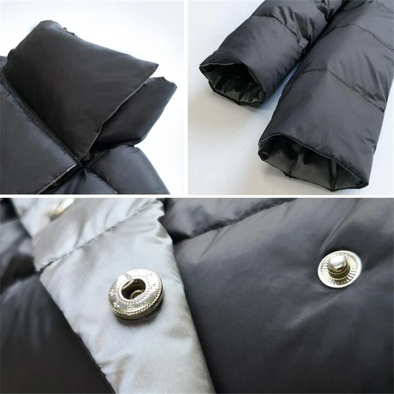 

2020 Winter New White Duck Down Jacket Women Long Parka High Quality Two Sides wear Down Coat Fashion Women Warm Snow Outwear