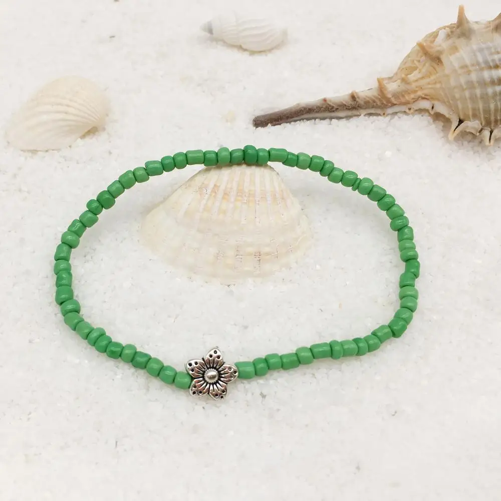 Женский браслет с бусинами OMY 2020 пляжный черепахой и сердечком из бисера