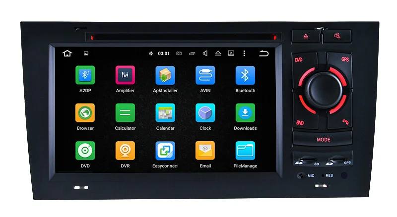 7 дюймовый Android 8 0 1 Восьмиядерный автомобильный dvd плеер для AUDI A6 S6 1997 2006 RAM 4G ROM 32G Wifi