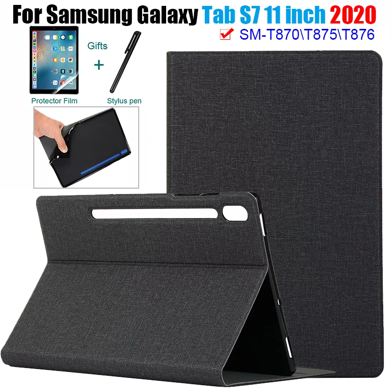 Чехол для планшета Galaxy Tab S7 11 дюймов T870 T875 ультратонкий умный чехол книжка