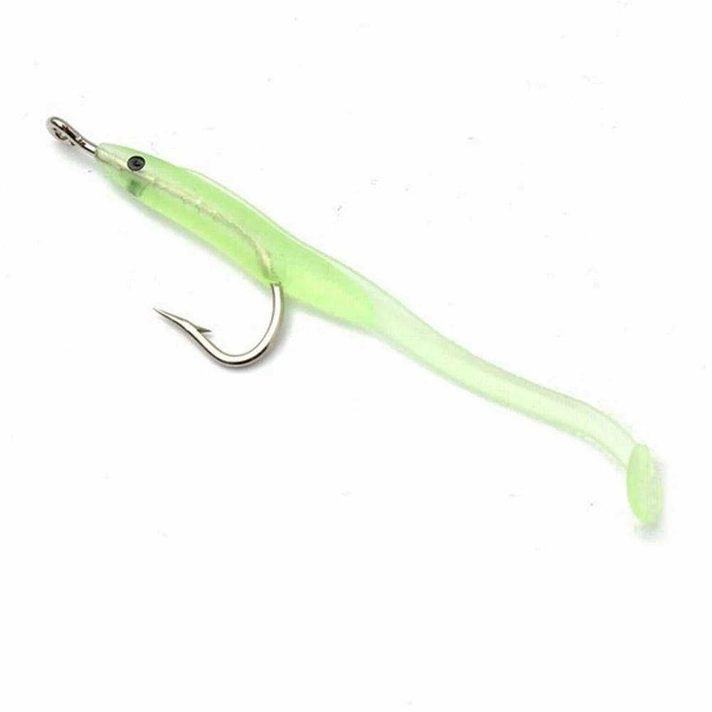 

10 Pcs 6.8cm Soft Bionic Lifelike Luminous Fishing Tackle Lures Bait with Hook
