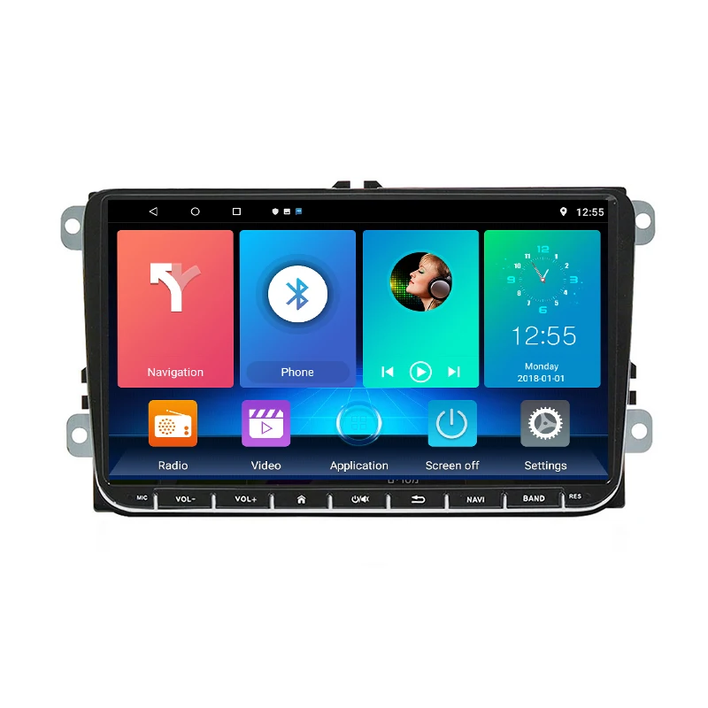 Автомагнитола 9 дюймов проигрыватель на Android 10 Восьмиядерный процессор GPS без DVD