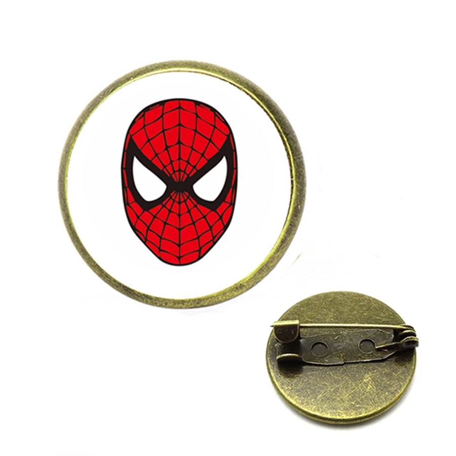 Брошь с символикой Мстителей Человек паук Капитан Америка Железный человек