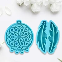 dream catcher feathers earrings epoxy resin mold diy crafts casting tools jewelry pendant silicone mould