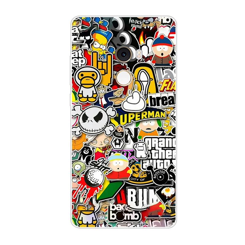 Чехол для Xiaomi mi x 2 Mix x2 мягкий силиконовый чехол из ТПУ защитный прозрачный с