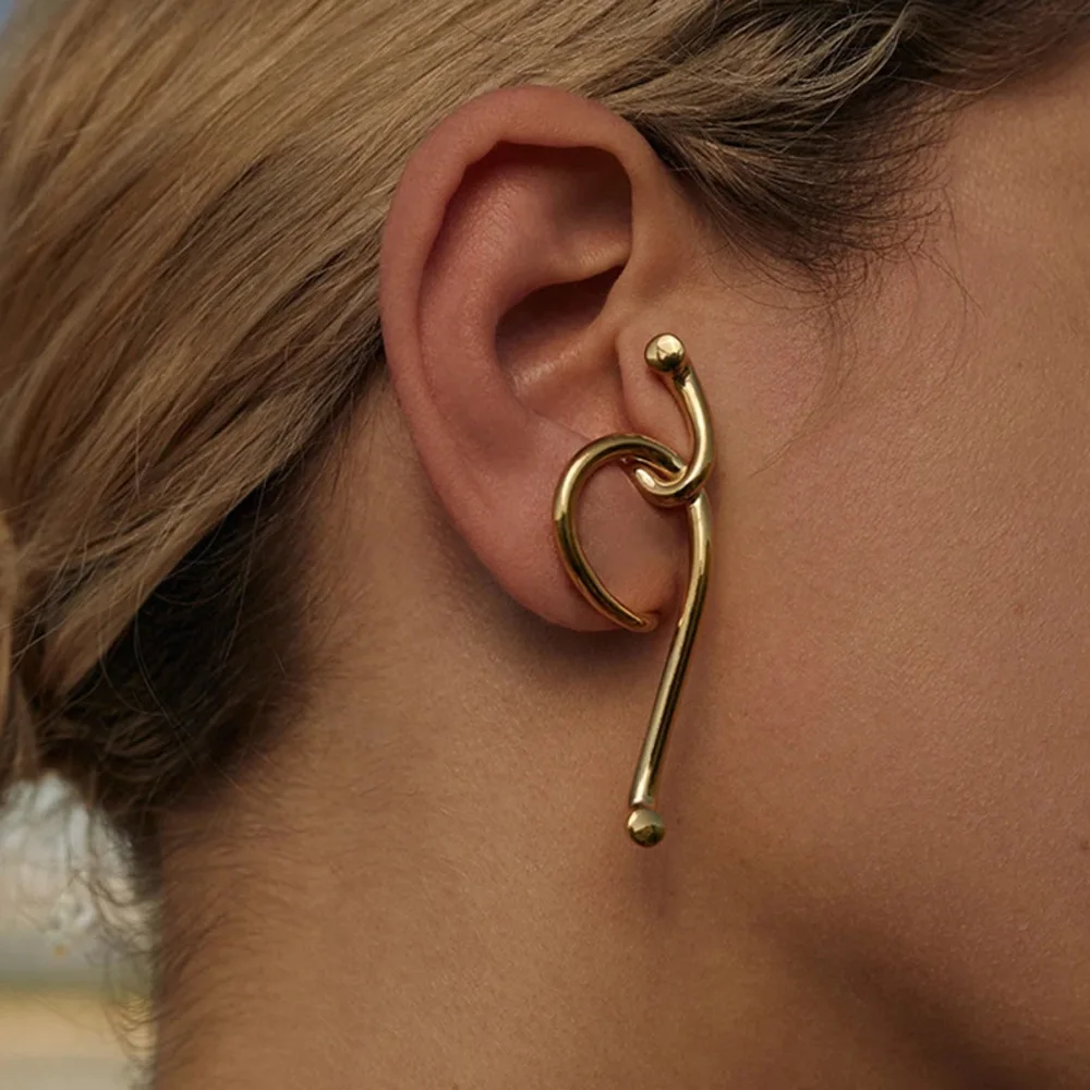 

Hip Hop Rock Irregular Geometrical Ear Bones Clip Exaggerated Abnormity Ear clip Earrings Women Jewelry Gifts