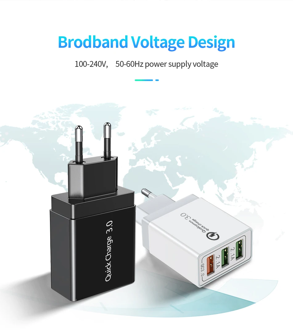 Udyr Quick Charge 4,0 3,0 USB зарядное устройство для iPhone 11 samsung S10 A50 huawei P30 Pro EU US 4 порта быстрое настенное зарядное устройство для мобильного телефона