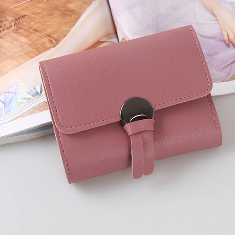 

Tassel Women Purses Soft Leather Wallets Short Card Holder for Ladies Bow Coin Pockets Female Clutch Bags carteras para mujer