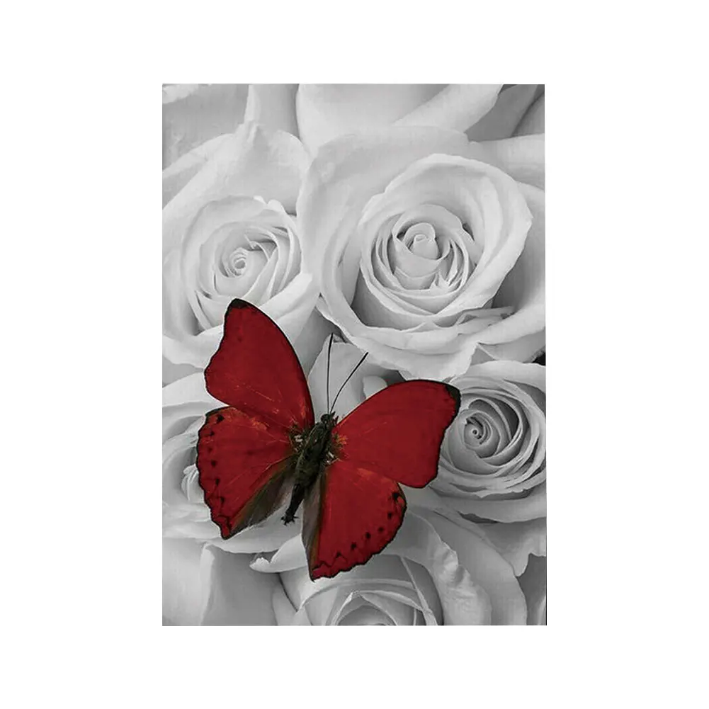 30*40 No Frame Diamond Painting Red Rose Pattern Full Round Cross Stitch DIY Games Wall Decor | Дом и сад