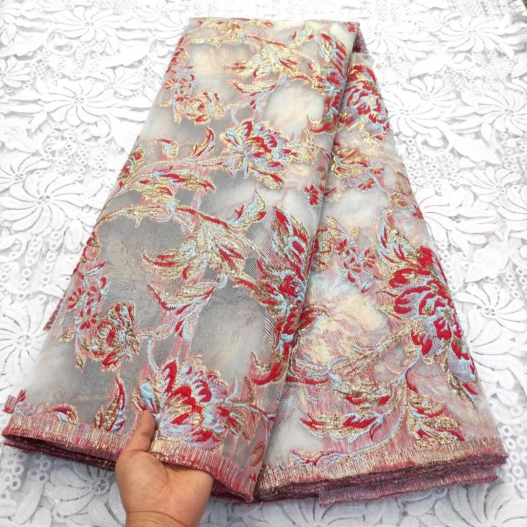 

Африканская кружевная ткань, парчовая кружевная ткань, высококачественный нигерийский кружевной материал, французская жаккардовая кружев...