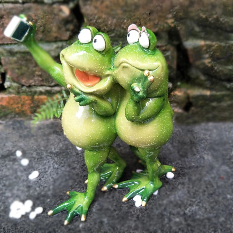 3D креативные статуи лягушек для селфи энтузиастов земноводных коллекторов
