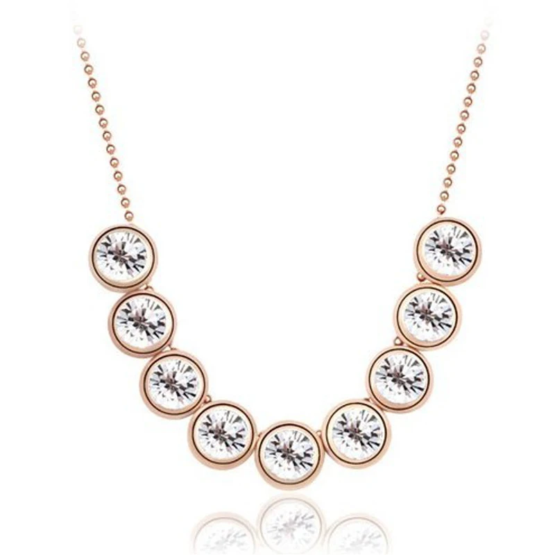 Женское Ожерелье с австрийскими кристаллами 9 цветов | Украшения и аксессуары