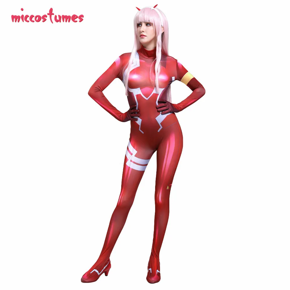Комбинезон Zero Two для косплея любимый в Фране косплей код 002 Plugsuit костюм Zentai с 3D