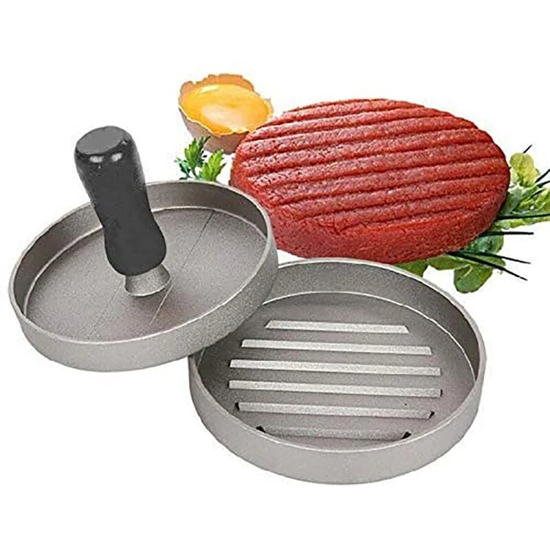 Burger Press Non-Stick Aluminum Alloy + PP Hamburger Mold Grilling Accessories For BBQ Essential Kitchen &amp | Дом и сад