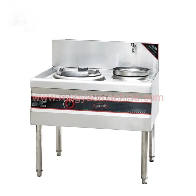 

Gas Cooktops Chinese Industrial Kitchen Wok Burner Kitchen Cooking Warming Ranges With 3 CHIMNEY BURNERS fan type