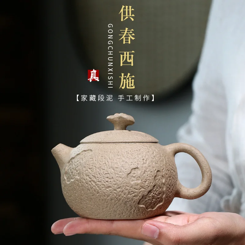 

Yixing фиолетовый глиняный горшок, чайник для сырой руды, ручная роспись, весна Xishi горшок