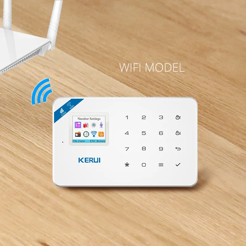 KERUI W18 Android IOS App Беспроводная GSM домашняя сигнализация SIM умный дом защита от взлома wifi IP HD камера сигнализация