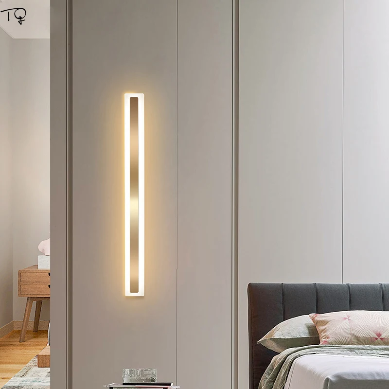 Роскошный Золотой светильник промышленный настенный с длинной полосой