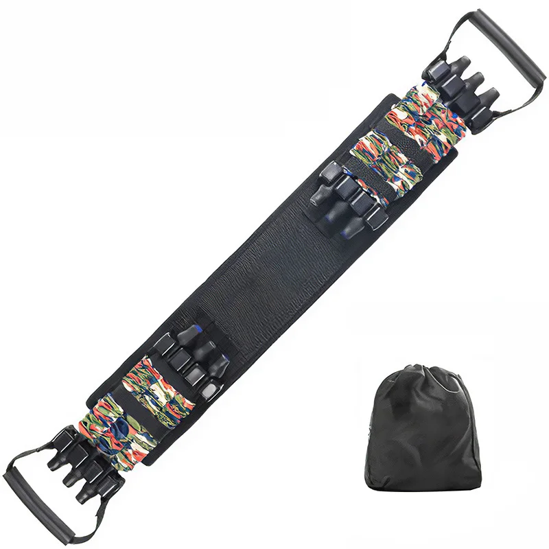 

Adjustable Bench Press Push Up Gym Equipment Resistance Band Removable Chest Builder Expander Travel Rod Comfortable Handle