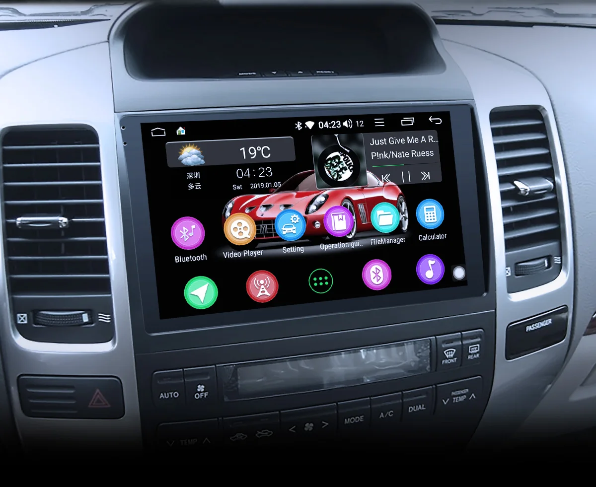 Радующийся Автомобильный gps плеер Радио стерео для Toyota Land Cruiser Prado 120 LEXUS GX 470 мультимедийный плеер 9 ''ips экран HD головное устройство