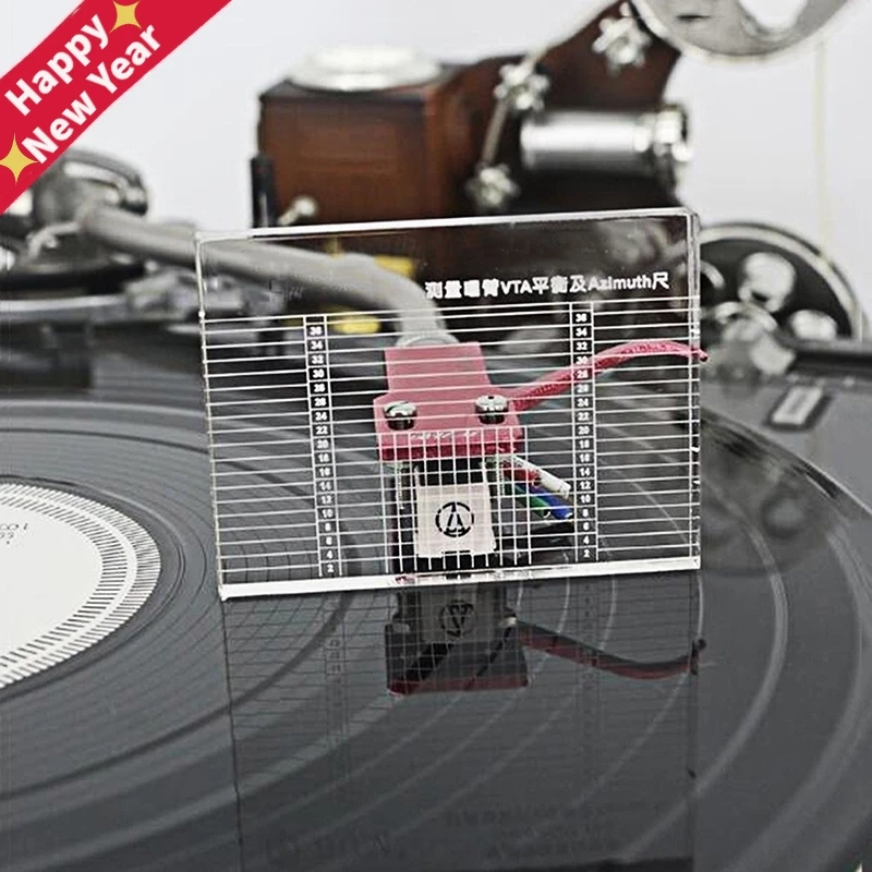 

LP Vinyl Record Player Measuring Phono Tonearm VTA/Cartridge Azimuth Ruler Balance Cartridge Azimuth Ruler Headshell Turntable