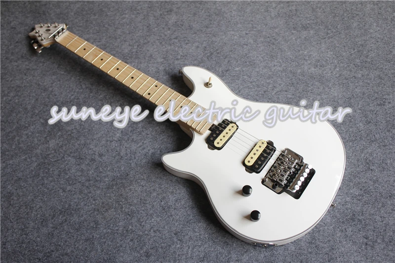 Высокое качество Глянцевая белая Вольфганг EVH электрогитара левша гитара