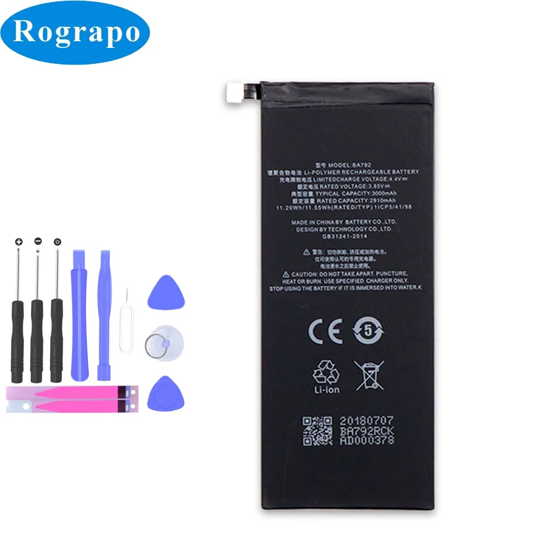 Оригинальная батарея 3000mAh BA792 мобильный телефон для смартфона Meizu Pro 7 Pro7 |