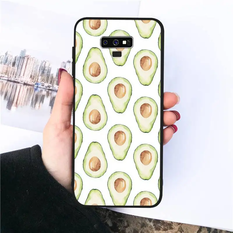 

avocado aesthetic Gteen Fruit Food Phone Case For Samsung S20 Ultra S7 edge S8 S9 S10 plus note9 10 20 A50 51 71
