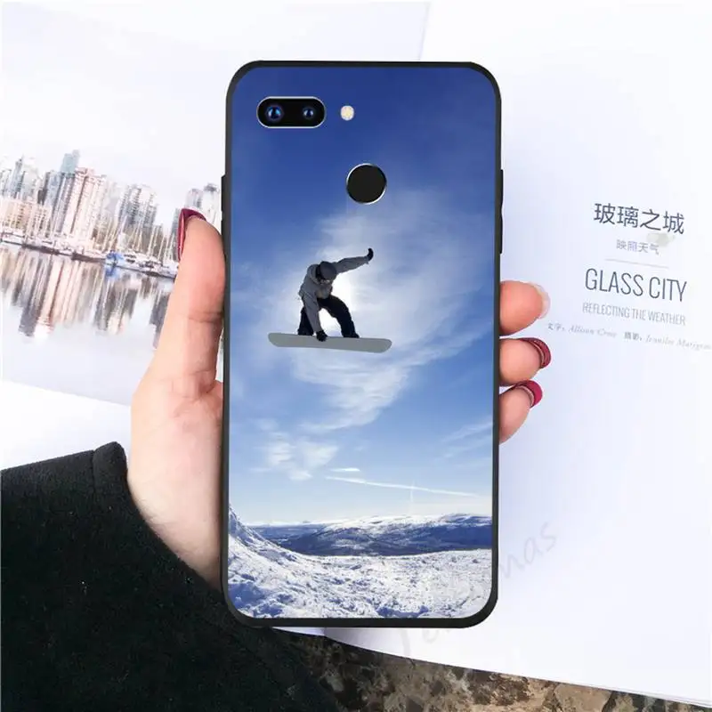 

Lavaza ski neige Snowboard Phone Case For Huawei Enjoy 7 7s 8 8e 9 9e 10 plus P8lite 2017 Honor 5a view9 play 3e
