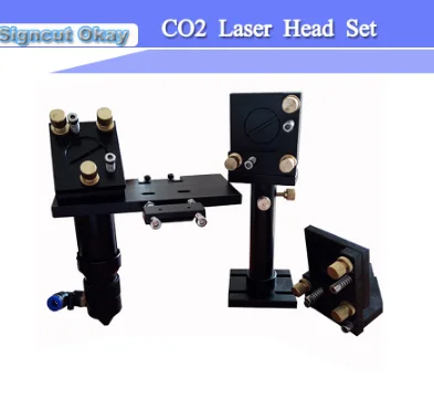 

CO2 Laser Head Set CO2 lase cutting head+reflective Mo mirror 25mm+focus focal lens 20mm for co2 laser cutting mount parts