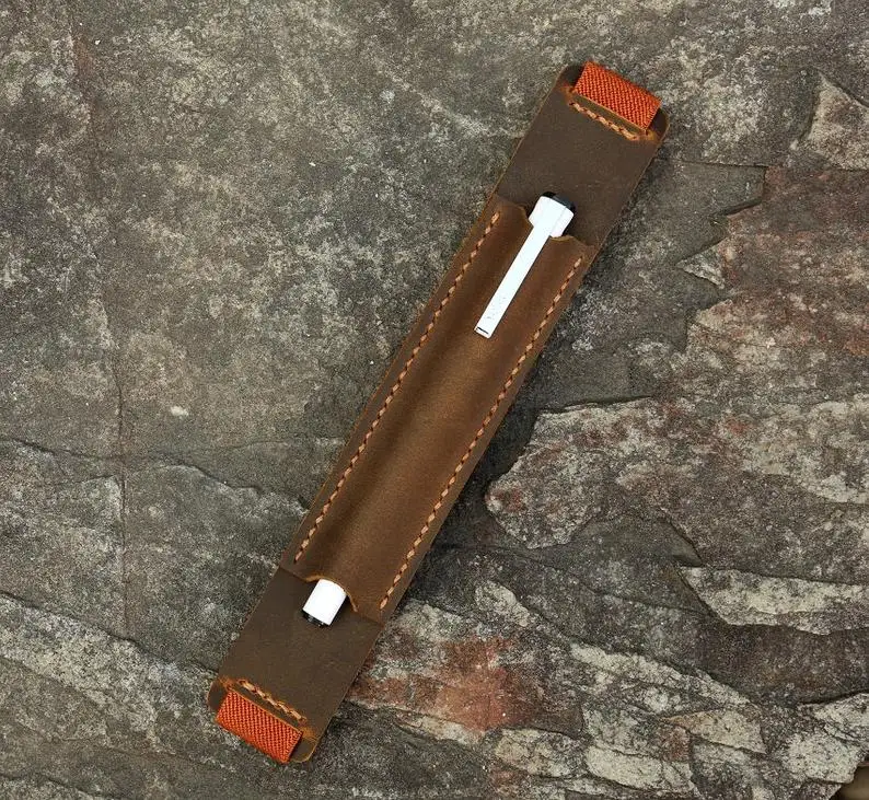 Винтажная кожаная ручка карандаш держатель колчан для Moleskine большой ноутбук A5