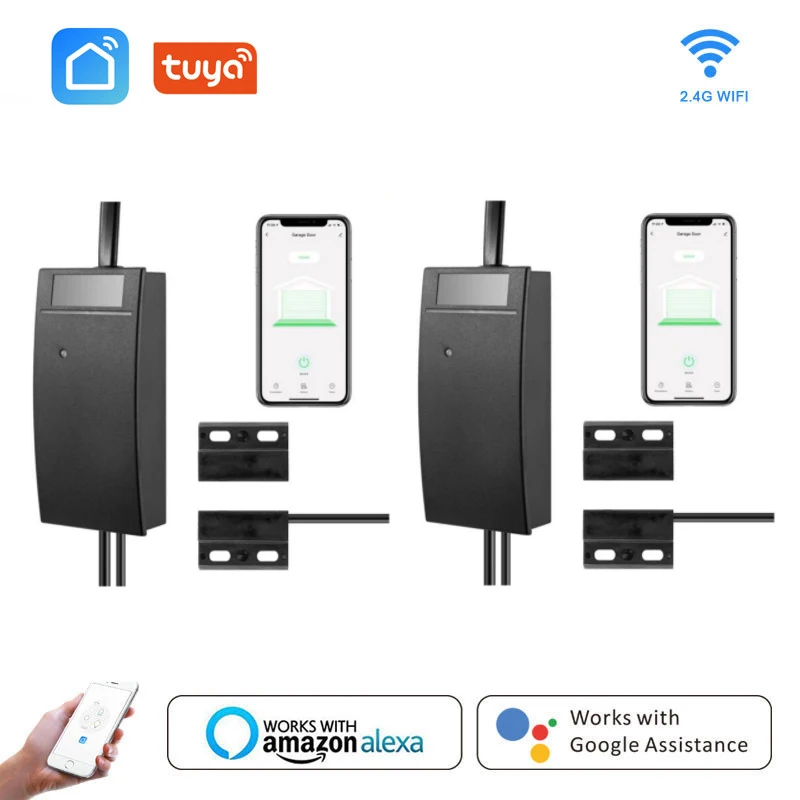 

Tuya Smart Life Wireless Garage Door Controller Opener WiFi Switch Remote Voice Control Via Alexa Echo Google Home Required Hub