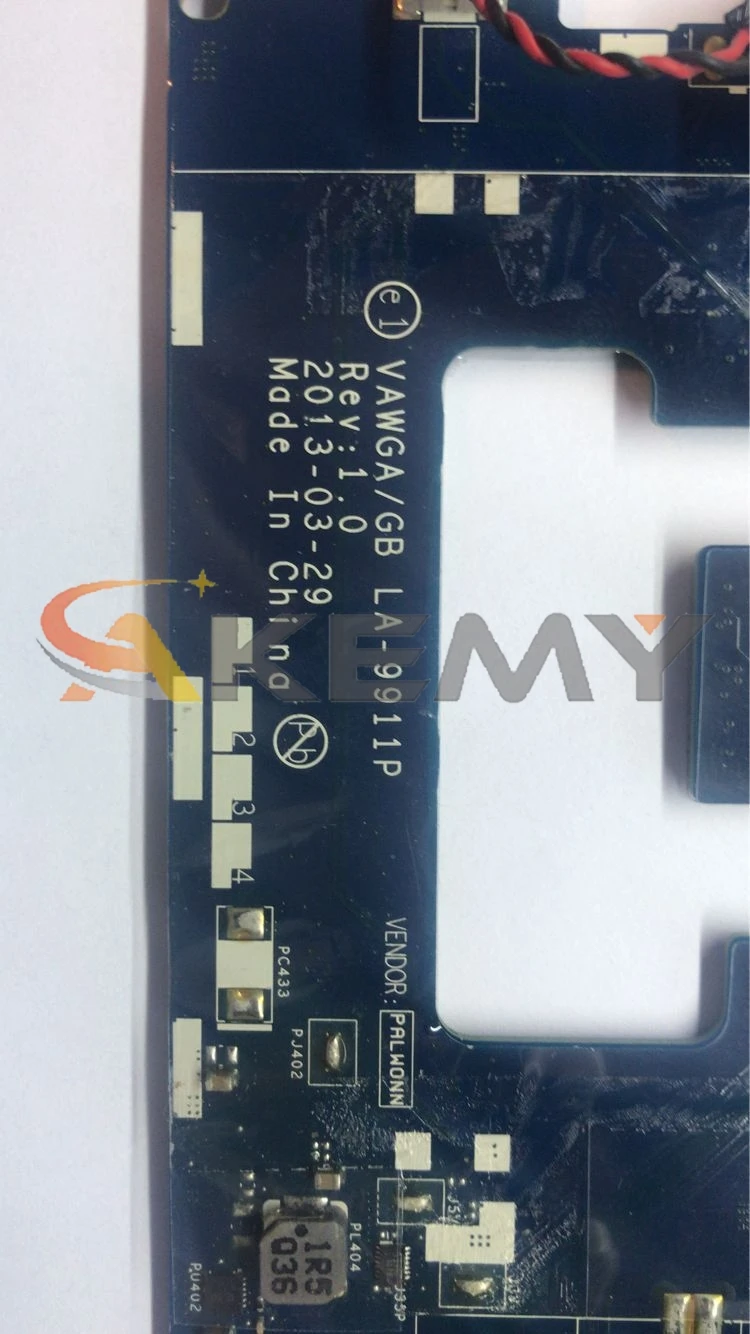 Akemy VAWGA/GB LA-9911P материнская плата для ноутбука Lenovo G505 Материнская процессор A6-5200